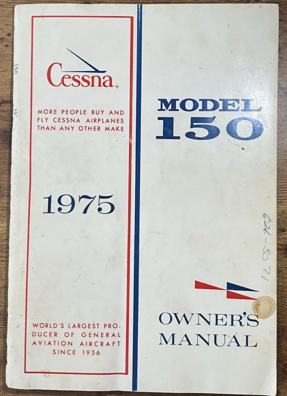 1975 Aviation Cessna Model 150 Service Owners Manual